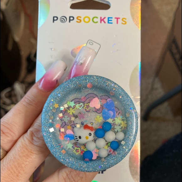 PopSocket Accessories - Swappable hello kitty water shaker popsocket